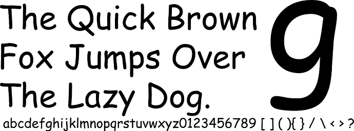 Comic Sans 서체 예시: https://en.wikipedia.org/wiki/Comic_Sans#/media/File:Comic_Sans_sample.svg
